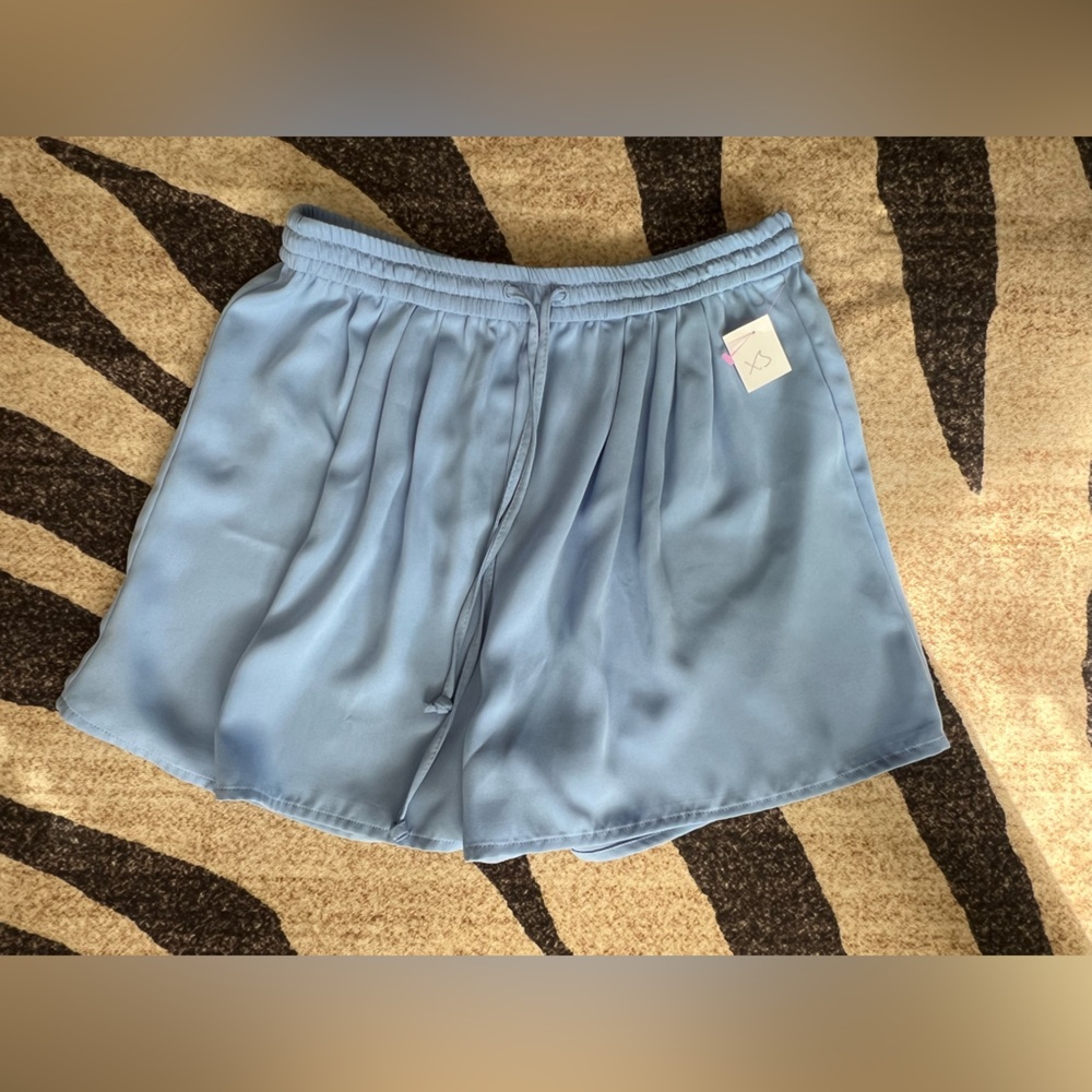 J.Crew Mercantile Women’s Light Blue Elastic Waist Shorts